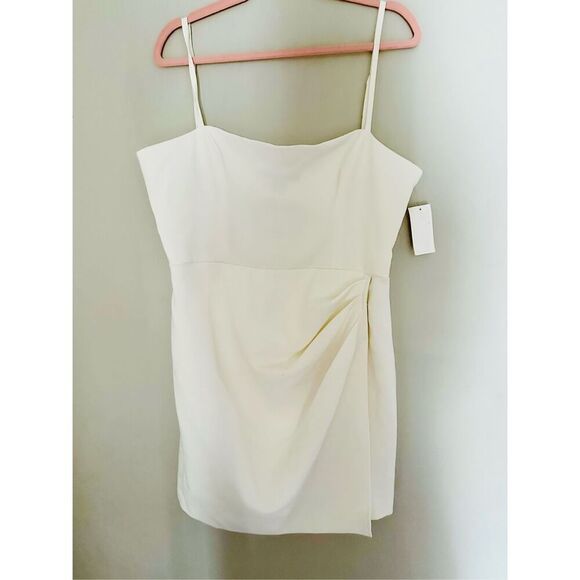 NWT French Connection White Whisper Back-Cutout Dress. Size 14 - Picture 9 of 14